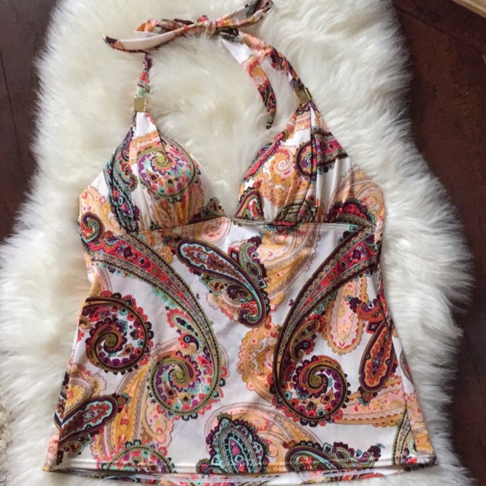 Victoria Secret Paisley Halter Bath Suit.